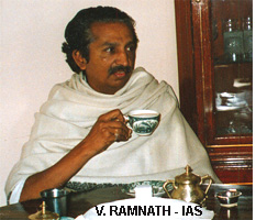Mr. V. Ramnath of the IAS at home.