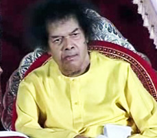 Wooden look of Sathya Sai Baba