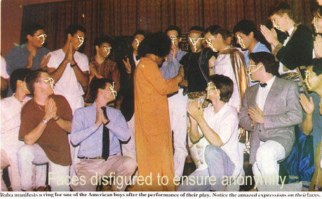 Hal Honig's group of boys/young men visiting Sai baba 1993